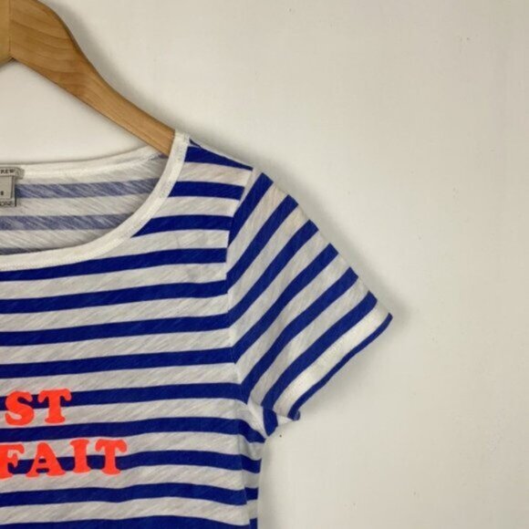J.Crew Graphic Oh La la & C'est parfait  2 Tee T-shirts bundle - Picture 13 of 15